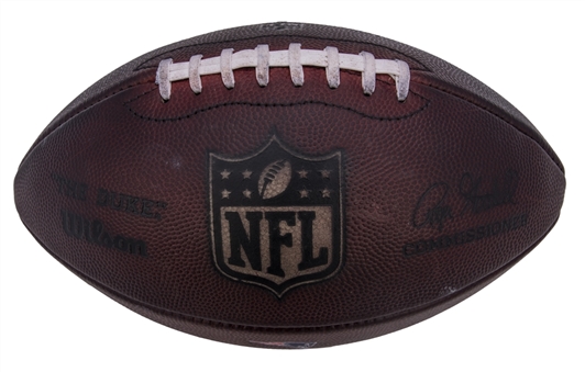 2016 Tom Brady Game Used New England Patriots Wilson Football - 5th Super Bowl Championship Season! (MEARS)